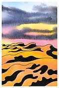 <i>Deep in the Desert</i>
2005
Acrylic and ink on paper
9 x 6 inches; 23 x 15 cm