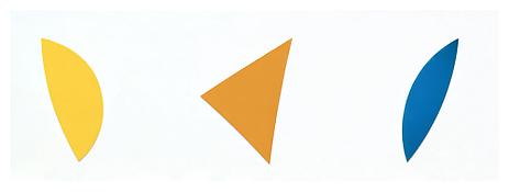 <i>Three Panels: Yellow, Orange, Blue</i>
1997
Oil on canvas
120 x 400 inches; 305 x 1016 cm