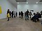Bill Cunningham photographing the Ellsworth Kelly opening <i>Diagonal</i> at Matthew Marks Gallery 522 W 22 Street