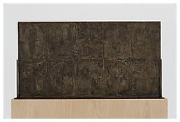 <i>0 - 9</i>, recto, 2009, White bronze, 20 1/8 x 37 3/4 x 1 3/8 inches; 51 x 96 x 4 cm