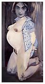Marlene Dumas
<i>Pregnant Image</i>
1994
Oil on canvas
78 x 39 inches; 198 x 99 cm