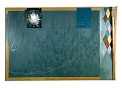 <i>Bridge</i>
1997
Oil on canvas with objects
78 x 118 x 8 inches; 198 x 300 x 20 cm