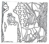 <i>Untitled</i>, 2010, Ink on plastic, 3 1/2 x 4 inches; 9 x 10 cm
