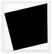 <i>Black Relief</i>
2006
Oil on canvas, two joined panels
80 1/8 x 72 7/8 x 2 3/4 inches; 204 x 185 x 7 cm