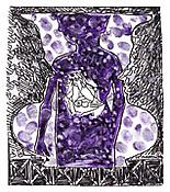 <i>Untitled</i>, 2010, Ink on plastic, 4 x 3 1/4 inches; 10 x 8 cm