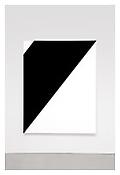 <i>Black Relief VI</i>
2010
Oil on canvas, two joined panels
80 x 62 3/4 x 2 5/8 inches; 203 x 159 x 7 cm