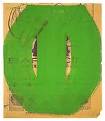 <i>Green Form</i>
1959
Oil on newsprint
12 3/4 x 10 7/8 inches; 32 x 28 cm