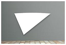 <i>Untitled</i>
2009
Painted aluminum
72 1/8 x 118 1/4 x 4 1/4 inches; 183 x 300 x 11 cm
