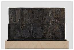 <i>0 - 9</i>, recto, 2010, Bronze, 14 7/16 x 25 5/16 x 1 inches; 37 x 64 x 3 cm