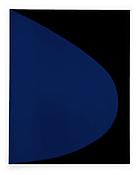 <i>Blue Relief with Black</i>
2011
Oil on canvas, two joined panels
70 x 54 7/8 x 2 5/8 inches; 178 x 139 x 7 cm