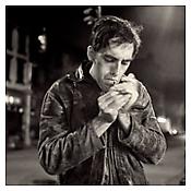 <i>David Lighting Up</i>
1985
Pigmented ink print
Sheet: 20 x 16 inches; 51 x 41 cm