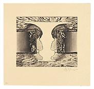 <i>Valentine</i>, 2010, Intaglio on Shikoku Surface Gampi, 13 1/2 x 14 inches; 34 x 36 cm