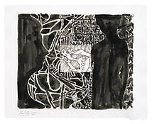 <i>Untitled</i>, 2010, Ink, graphite, colored graphite on tissue mounted on paper, 14 3/4 x 18 1/2 inches; 38 x 47 cm