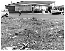 <i>Untitled, From What We Bought: The New World</i>
1974
Gelatin-silver print
11 x 14 inches; 28 x 35.5 cm