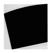 <i>Black Curved Relief</i>
2006
Oil on canvas, two joined panels
80 x 76 x 2 3/4 inches; 203 x 193 x 7 cm
