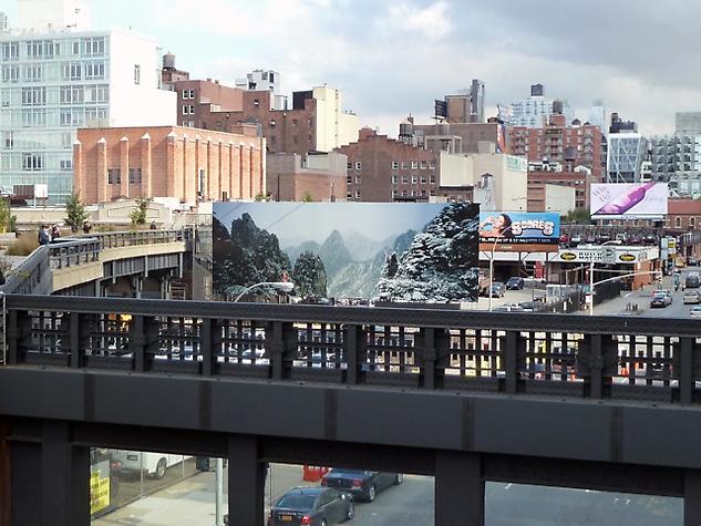 Darren Almond, <i>Fullmoon@The North Sea</I>, installed on a billboard east of the High Line at West 18th Street. Learn more <a href="http://thehighline.org/about/public-art/darren-almond">here.<http://thehighline.org/about/public-art/darren-almond> </a>