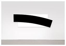 <i>Black Curve Diagonal</i>
2010
Oil on canvas, two joined panels
40 3/4 x 120 1/8 inches; 104 x 305 cm