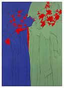 <i>The Wedding</i>
2003
Enamel on aluminum
55 x 39 inches; 140 x 99 cm