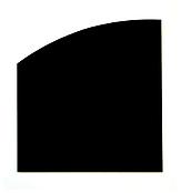 <i>Black Panel with Curve</i>
1999
Oil on canvas
70 1/8 x 67 inches; 178 x 170 cm