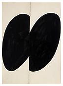 <i>Black Forms</i>
1955
Ink, graphite and collage on paper
11 x 7 3/4 inches; 28 x 20 cm