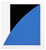 <i>Blue Relief with Black</i>
1993
Oil on canvas, two joined panels
98 1/4 x 89 inches; 250 x 226 cm