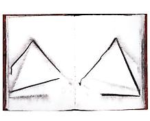 Richard Serra
<i>Sketchbook</i>
1989
Bound between red marbleized boards
20 sheets
Charcoal on paper
13 13/16 x 10 9/16 inches; 35 x 27 cm