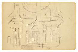 Piet Mondrian
<i>Church Facade</i>
c. 1912
Graphite on paper
6 1/8 x 9 3/8 inches; 16 x 24 cm