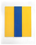<i>Blue Over Yellow</i>
1967-68
Oil on canvas, two joined panels
60 x 52 x 2 1/2 inches; 152 x 132 x 6 cm