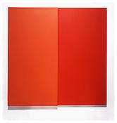 <i>Orange Red Relief</i>
1959
Oil on canvas, two joined panels
60 x 60 inches; 152 x 152 cm