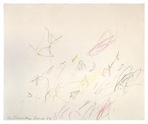 Cy Twombly
<i>Untitled</i> 
1957
Wax crayon, graphite and colored pencil on paper
11 7/8 x 14 7/8 inches; 30 x 37 cm