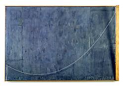 <i>Catenary (Manet-Degas)</i>
1999
Encaustic and collage on canvas with objects
38 x 57 1/4 x 6 inches; 97 x 145 x 15 cm