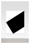 <i>Black Relief I</i>
2010
Oil on canvas, two joined panels
80 x 64 x 2 5/8 inches; 203 x 163 x 7 cm