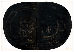 <i>Two Curves</i>
1954
Ink on paper
10 1/2 x 15 inches; 27 x 38 cm