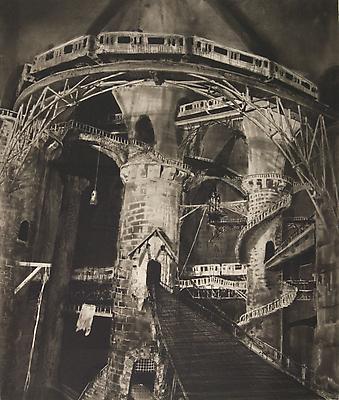 <i>Downtown Transfer (State 2)</i>, 2010
photogravure on Somerset soft white
86.4 x 73.7 cm (34 x 29 in.) 
edition of 7
4,800. € including tax