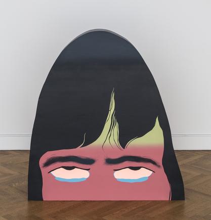 Alyssa Piro
intimidation tactics/exit strategy
2014
acrylic paint, spray paint, and wood
46 3/4 x 43 x 8 1/2 inches