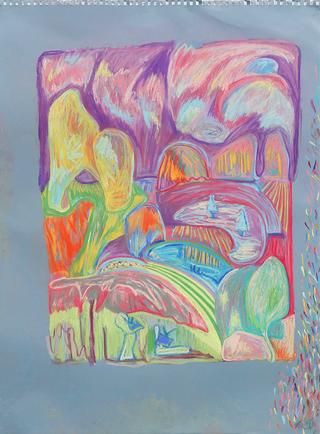 Ali Harrington
Psychotropics 12
2013
soft pastel on toned paper
24 3/4 x 18 inches