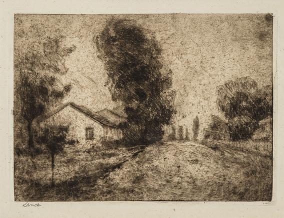 Hermann Struck 
Ekron, 1903
Etching
8.98 by 6.5 inches
(22.8 by 16.5 cm)
Framed: 17 3/4 x 13 3/4 inches
signed lower left
(Inv# HS3455)