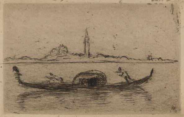 Hermann Struck 
Kleine Insel II, 1910
Etching
2.68 by 1.65 inches
(6.8 by 4.2 cm)
Framed: 21 x 19 inches
Edition of 30