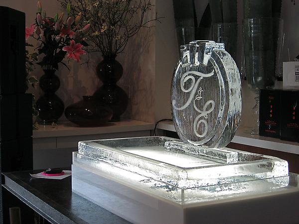 Monogram/Logo Tableau with Raw Bar Base