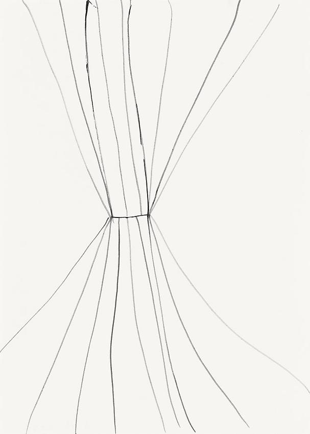 Silvia Bächli<br />Untitled<br />2010<br />india ink on paper<br />13 3/4 x 9 7/8 inches (35 x 25 cm) <br />PF1996<br />