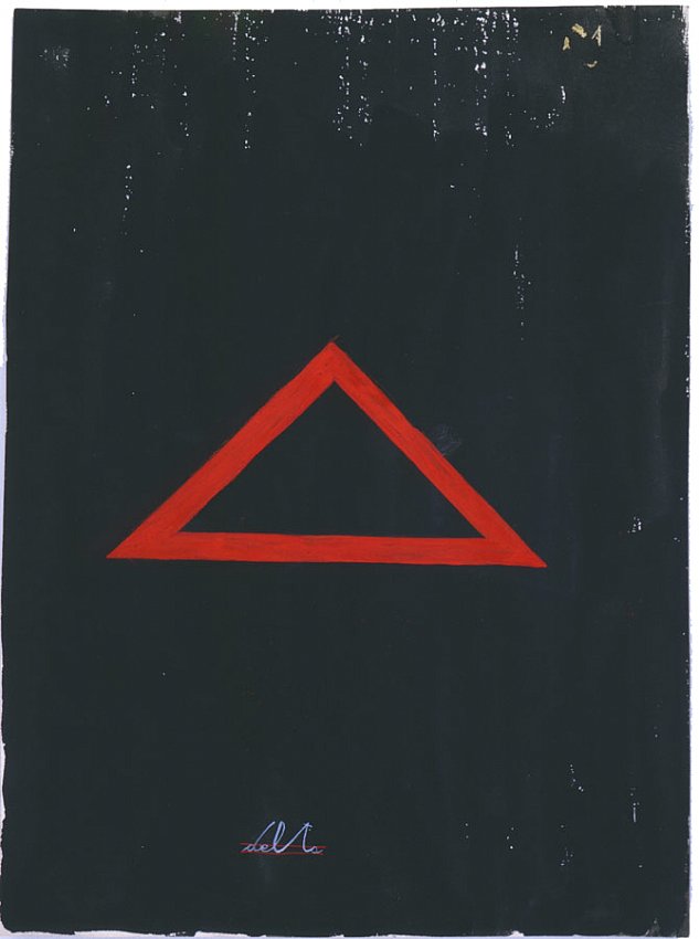 Mangelos<br />Psi<br />m. 5 (1951 - 56)<br />tempra on cardboard<br />12 1/8 x 10 1/4 inches<br />(30.8 x 26 cm)<br />