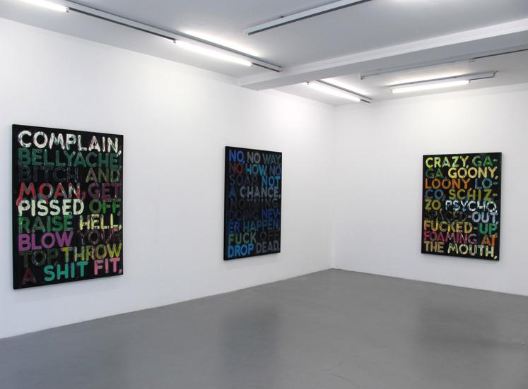 Mel Bochner<br />Exhibition view, Galerie Nelson-Freeman, Paris<br />2010<br />
