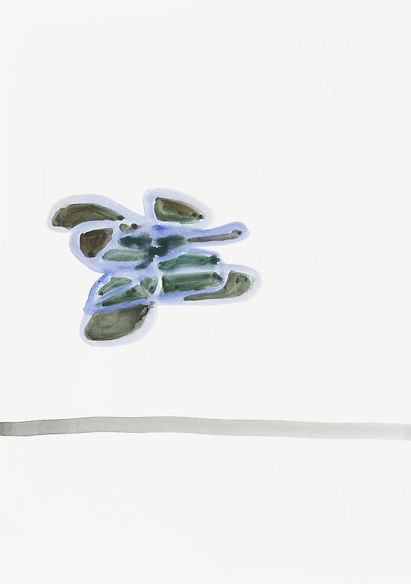 Silvia Bächli<br />Untitled<br />2010<br />gouache on paper<br />17 3/8 x 12 1/4 inches (44 x 31 cm) <br />PF1999<br />