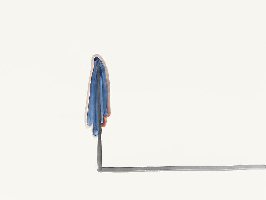 Silvia Bächli<br />Untitled<br />2010<br />gouache on paper<br />23 5/8 x 31 1/2 inches (60 x 80 cm) <br />PF1971<br />