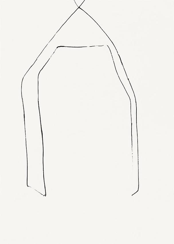 Silvia Bächli<br />Untitled<br />2010<br />india ink on paper<br />13 3/4 x 9 7/8 inches (35 x 25 cm) <br />PF1998<br />
