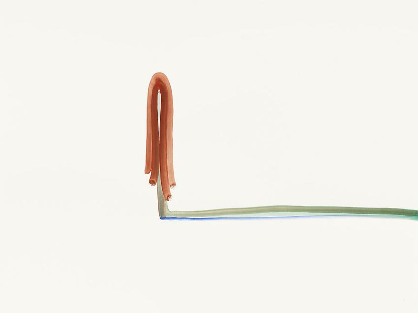 Silvia Bächli<br />Untitled<br />2010<br />gouache on paper<br />23 5/8 x 31 1/2 inches (60 x 80 cm) <br />PF1987<br />