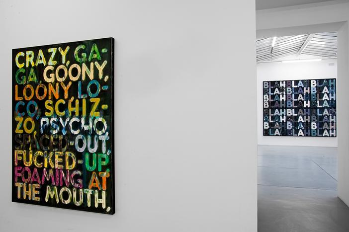 Mel Bochner<br />Exhibition view, Galerie Nelson-Freeman, Paris<br />2010<br />