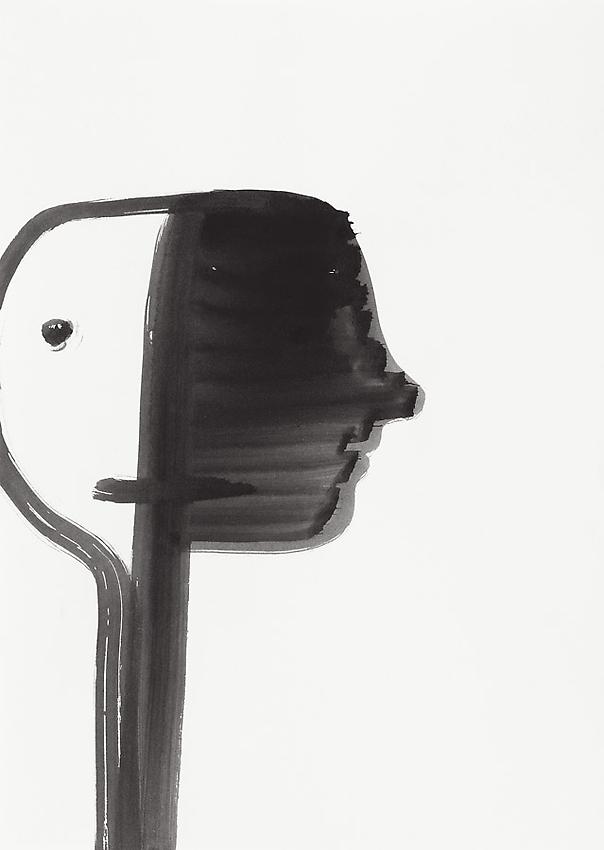 Silvia Bächli<br />Untitled<br />2010<br />gouache on paper<br />12 1/4 x 8 5/8 inches (31 x 22 cm) <br />PF2002<br />