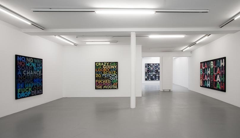 Mel Bochner<br />Exhibition view, Galerie Nelson-Freeman, Paris<br />2010<br />