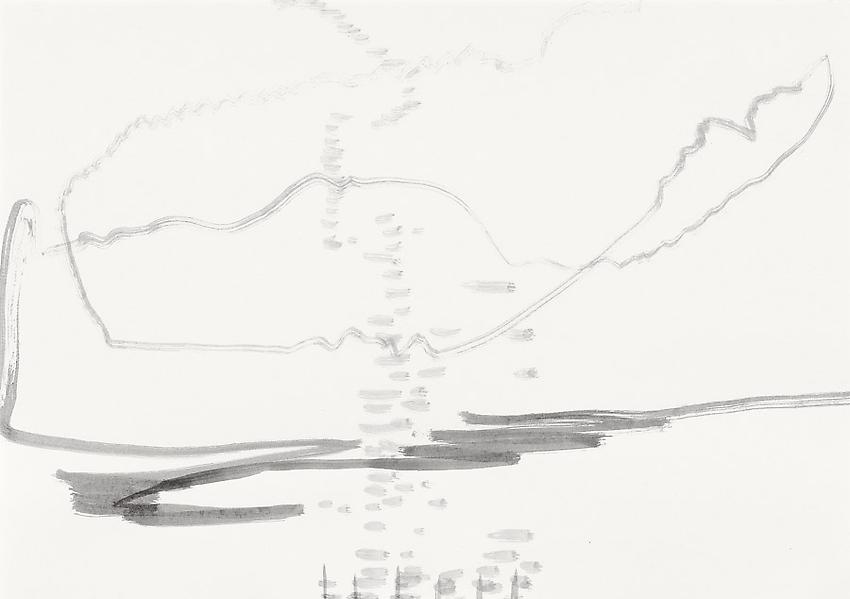 Silvia Bächli<br />Untitled<br />2010<br />gouache on paper<br />12 1/4 x 17 3/8 inches (31 x 44 cm) <br />PF2001<br />